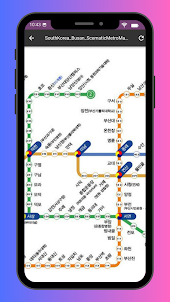 釜山地下鉄路線図 2023
