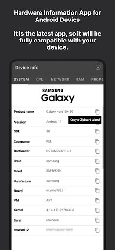 Android application Android Device Info: 2022 screenshort