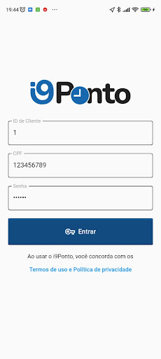 Android application i9Ponto - Coletor de Marcações screenshort