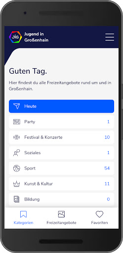 Android application Jugend in Großenhain screenshort