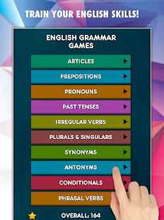 Schermata di Giochi di grammatica PRO 10 in 1
