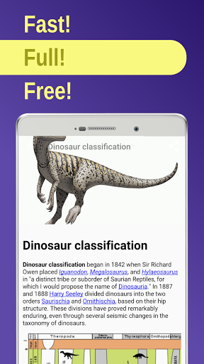 Android application Dinosaurs. Paleontology screenshort