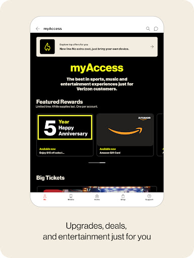 Screenshot of My Verizon