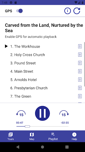 Android application Dunfanaghy Heritage Trail screenshort