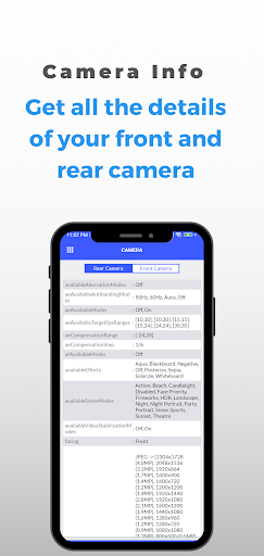 Device Info: Phone CPU, System Screen 2