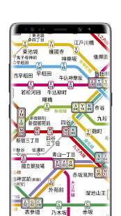 東京地鐵路線圖スクリーンショット 
