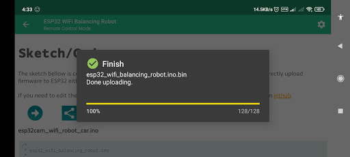 ESP32 Wifi Balancing Robot