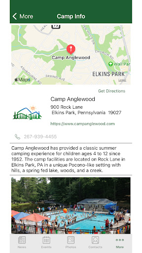 Android application Camp Anglewood screenshort