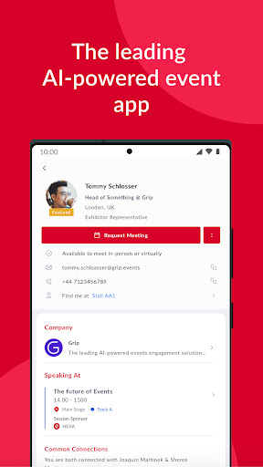 Android application Journal of Commerce Events screenshort