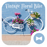 Cute Wallpaper Vintage Floral Bike Theme icon