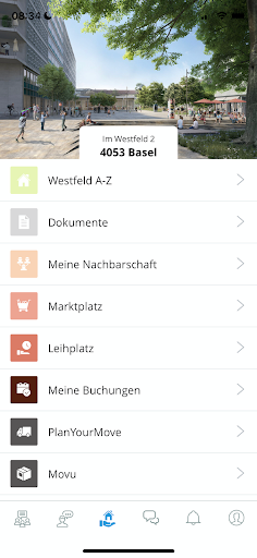 Westfeld Basel-App Screen 3