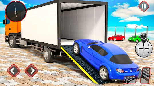 Truck Driving Car Transport