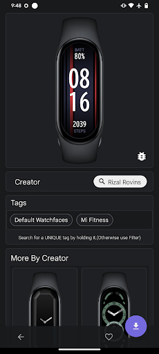 Screenshot of Mi Band 8 Watch Faces