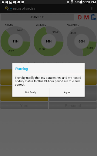 Alert ELD Screen 3