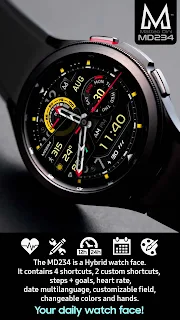MD234 Analog watch face