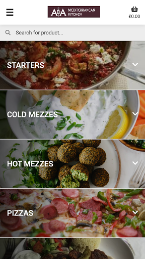 Android application Ada Mediterranean Kitchen screenshort