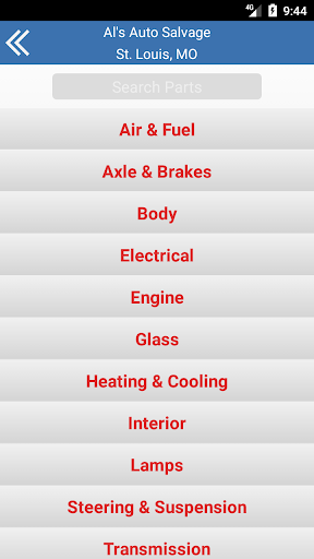 Als Auto Salvage & Sales Screen 2