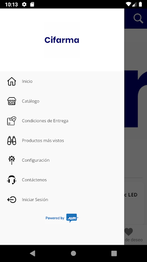 Android application Cifarma Diagnósticos screenshort