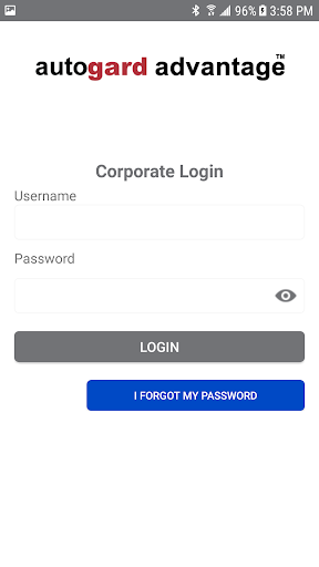 Android application Autogard Advantage - Corporate screenshort