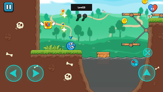 Red and Blue Ball : The Forest screenshots apk mod 5