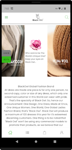 Android application Black Owl screenshort