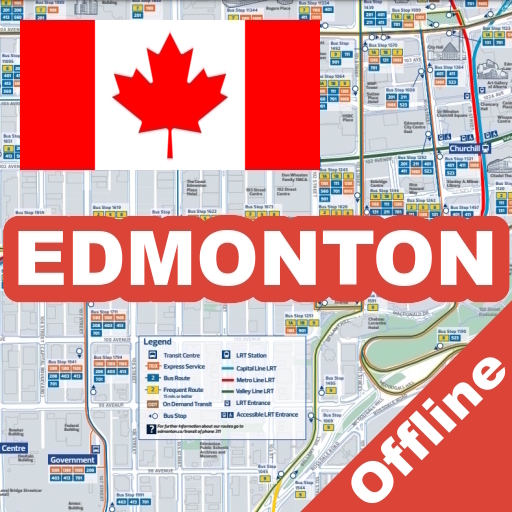 Edmonton Bus LRT Map (Offline) logo