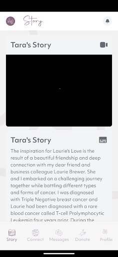 Android application Laurie's Love screenshort