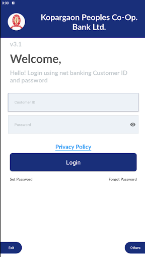 Android application Kopargaon Bank MobileBanking screenshort
