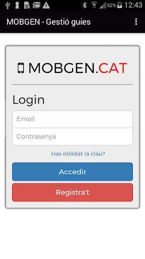 MOBGEN.CAT - Gestió guies Screen 2