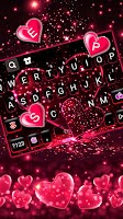 screenshot of Pink Glitter Heart 2 Keyboard 
