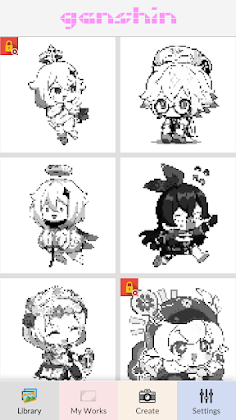Genshin Pixel Art - Screenshot 2