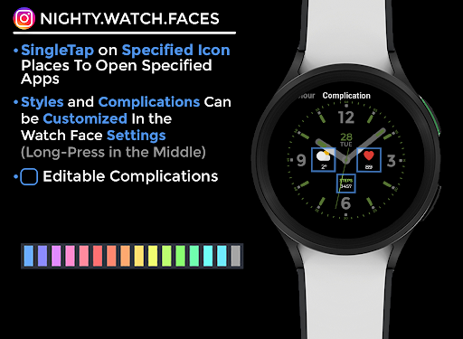 Night 63 - watch face screenshot 5