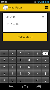 MathPapa - Algebra Calculator Unknown