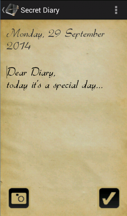 Android application Secret Diary screenshort