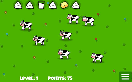 Android application Milkshake - shake cows! screenshort