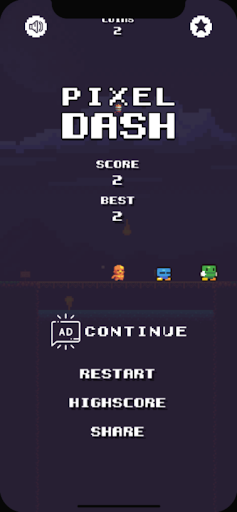 Android application Pixel Dash Art screenshort