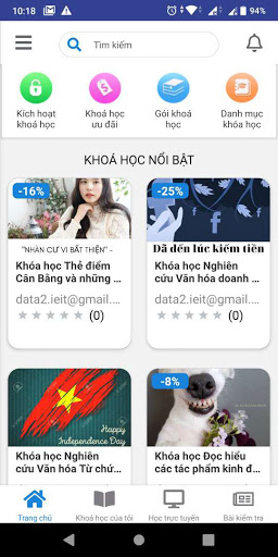 mobiEdu - Học viên Screen 2
