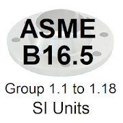 ASME B16.5 Group 1.1 to 1.18 SI Units