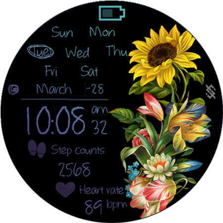 BFF7 - Neon Art Sunflower