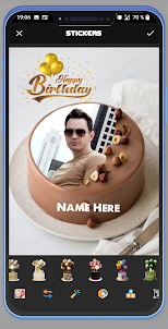 Name Photo On Birthday Cake