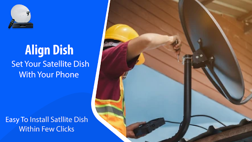 Android application Satellite finder: Set dish screenshort