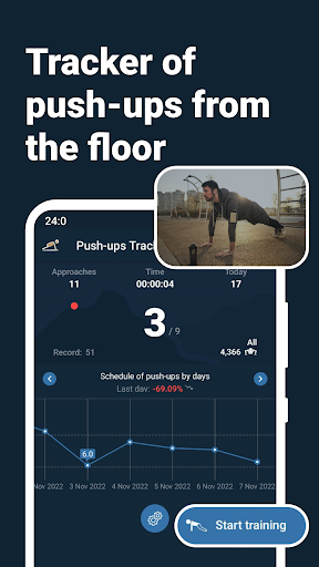 Android application My Push Up Challenge Workout screenshort