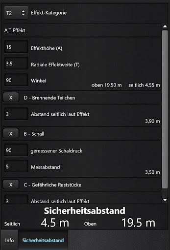 Android application Pyro Rechner screenshort