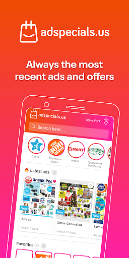 Android application Weekly ads: Adspecials.us screenshort