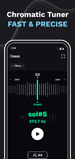 Perfect Oboe Tuner Screenshot 3 - AppWisp.com