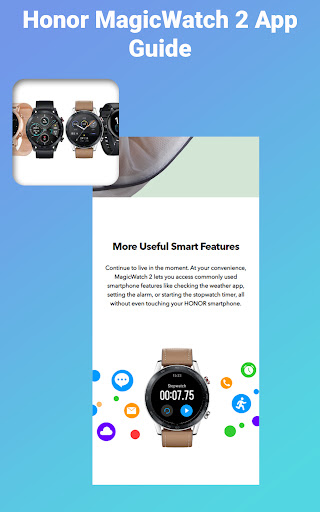 Honor Magic Watch 2 App Guide