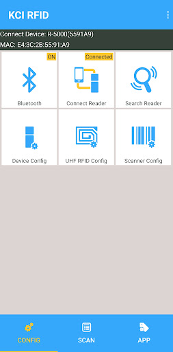 KCI RFID - UHF, Barcode Reader Screen 2