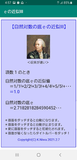 自然対数の底ｅの近似３ Screen 3