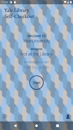 Android application Yale Library Self-Checkout screenshort