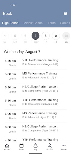 Elite Football & Performance Screen 2